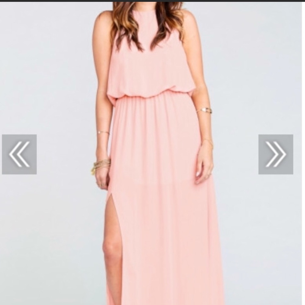 Show Me Your MuMu Heather Chiffon Halter Gown